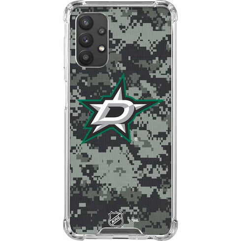 NHL Dallas Stars Camo Galaxy A32 5G Clear Case