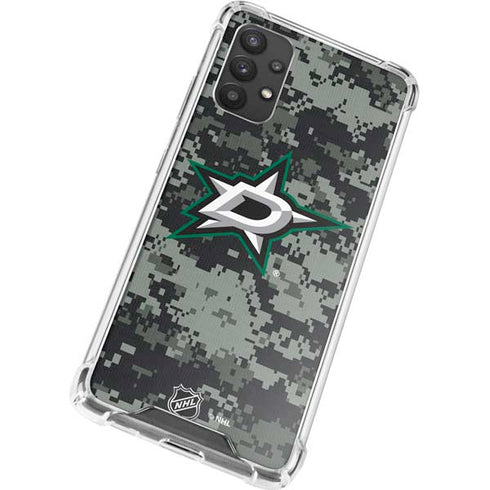 NHL Dallas Stars Camo Galaxy A32 5G Clear Case