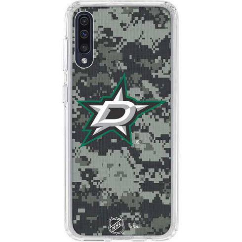 NHL Dallas Stars Camo Galaxy A50 Clear Case