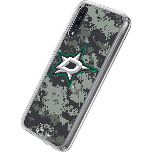 NHL Dallas Stars Camo Galaxy A50 Clear Case