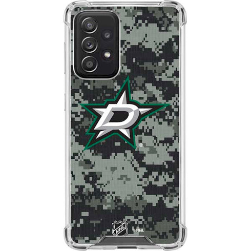 NHL Dallas Stars Camo Galaxy A52 5G Clear Case