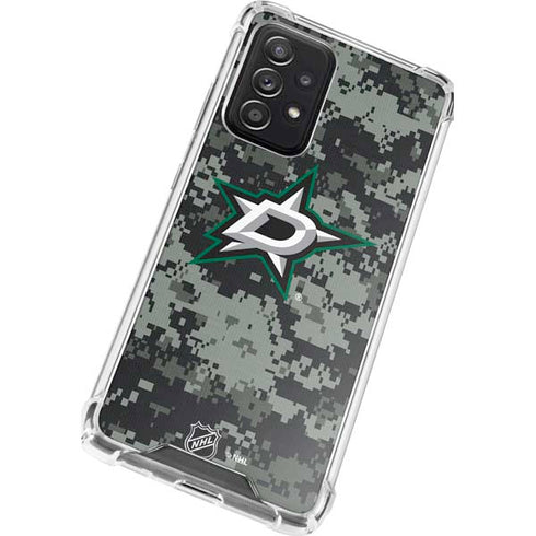 NHL Dallas Stars Camo Galaxy A52 5G Clear Case