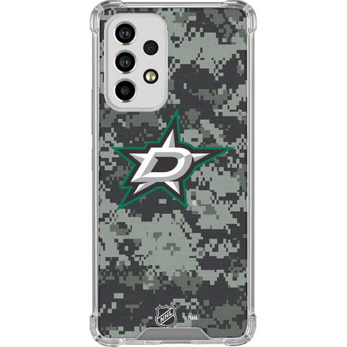 NHL Dallas Stars Camo Galaxy A53 5G Clear Case