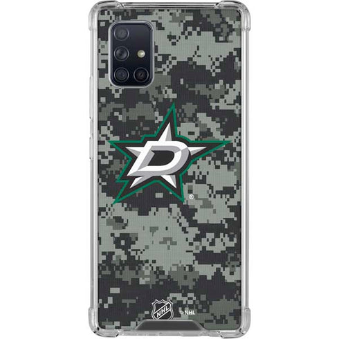 NHL Dallas Stars Camo Galaxy A71 5G Clear Case