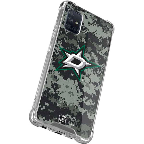NHL Dallas Stars Camo Galaxy A71 5G Clear Case