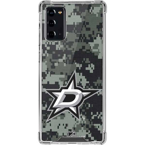 NHL Dallas Stars Camo Galaxy Note20 5G Clear Case