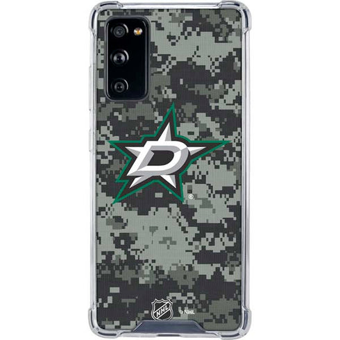NHL Dallas Stars Camo Galaxy S20 FE Clear Case