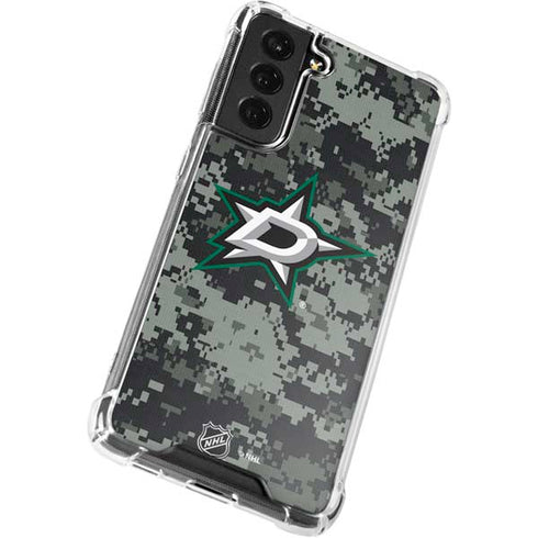 NHL Dallas Stars Camo Galaxy S21 FE Clear Case