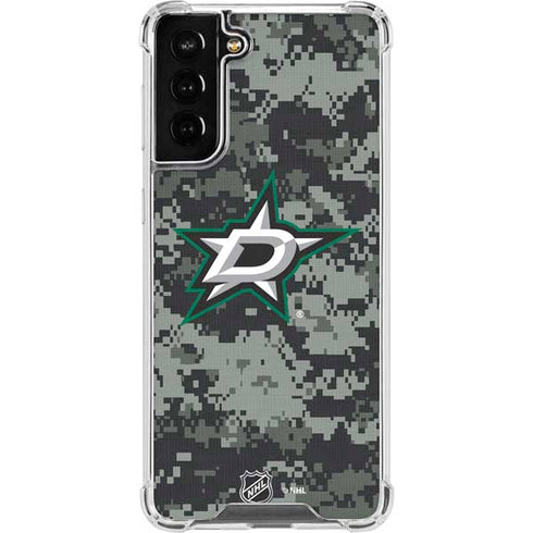 NHL Dallas Stars Camo Galaxy S22 Plus Clear Case