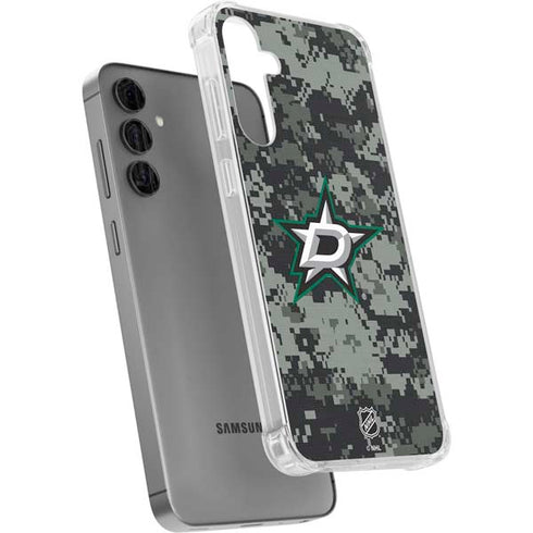 NHL Dallas Stars Camo Galaxy S24 Plus Clear Case