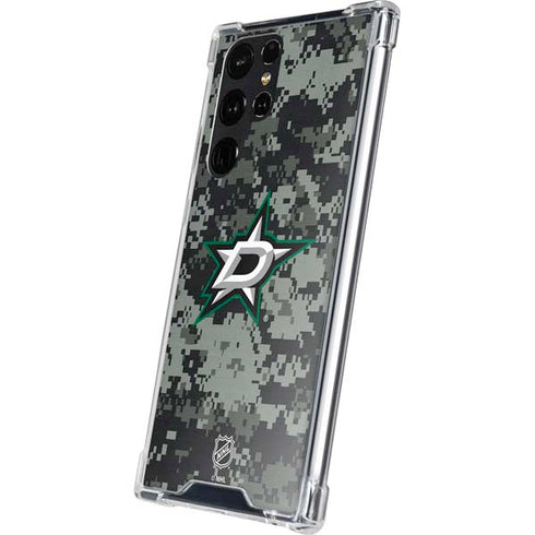 NHL Dallas Stars Camo Galaxy S24 Ultra Clear Case