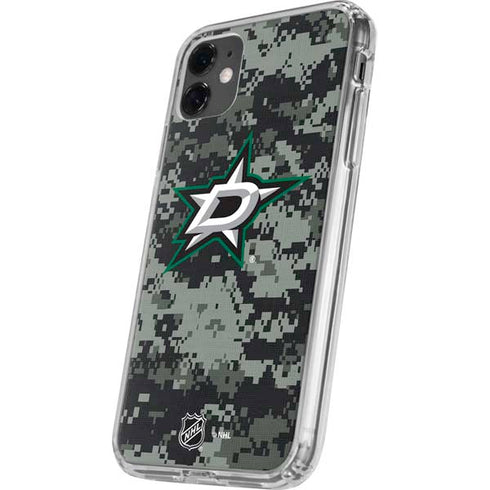NHL Dallas Stars Camo iPhone 11 Clear Case