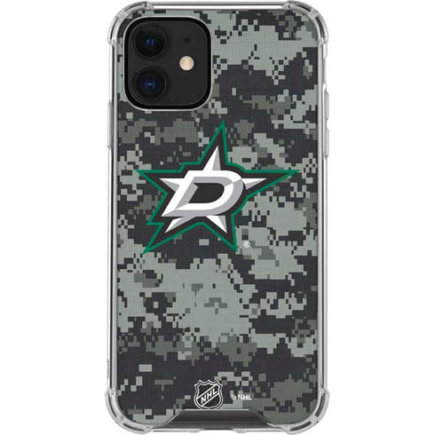 NHL Dallas Stars Camo iPhone 12 Mini Clear Case