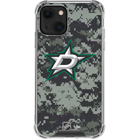 NHL Dallas Stars Camo iPhone 13 Mini Clear Case
