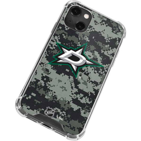 NHL Dallas Stars Camo iPhone 13 Mini Clear Case