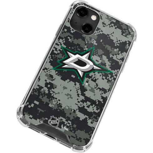 NHL Dallas Stars Camo iPhone 14 Clear Case