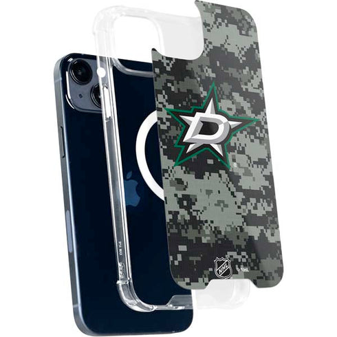 NHL Dallas Stars Camo iPhone 15 Plus MagSafe Case