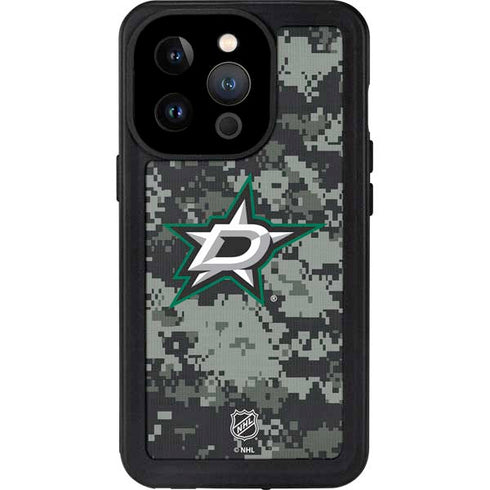 NHL Dallas Stars Camo iPhone 15 Pro Waterproof Case