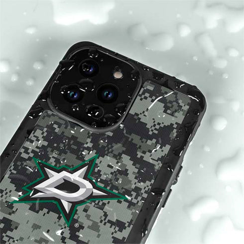 NHL Dallas Stars Camo iPhone 15 Pro Waterproof Case