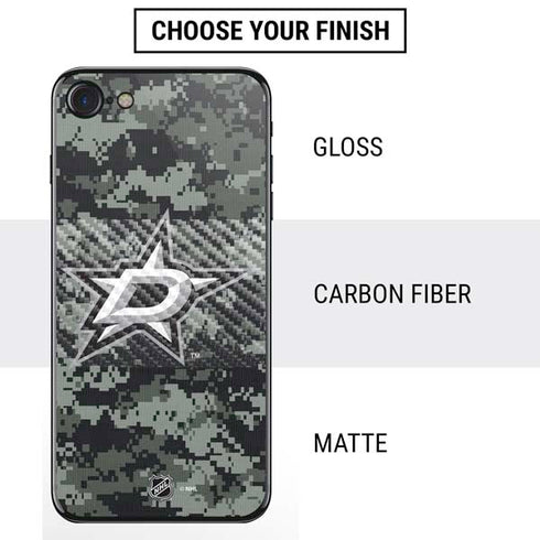 NHL Dallas Stars Camo iPhone SE (2nd & 3rd Gen) Skin