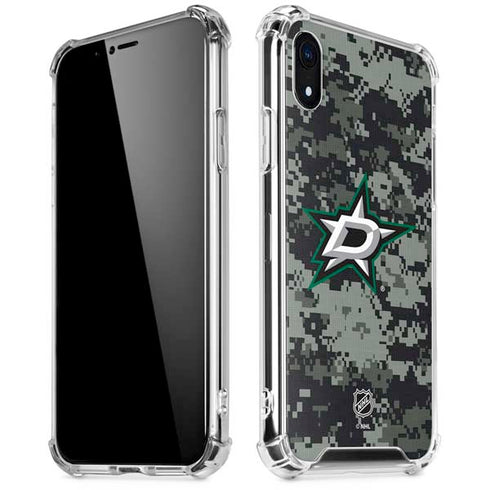 NHL Dallas Stars Camo iPhone XR Clear Case