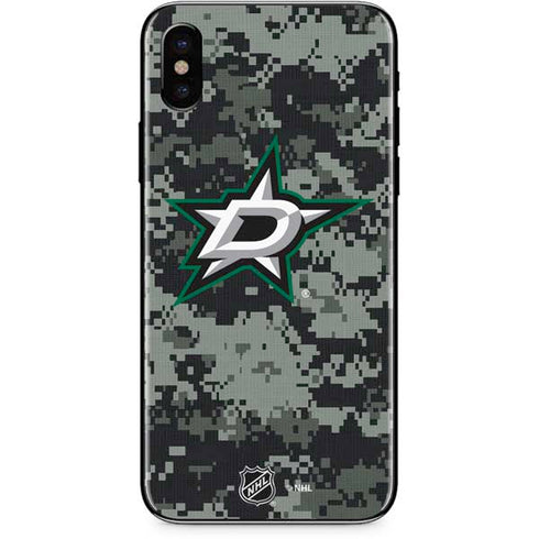 NHL Dallas Stars Camo iPhone XS Skin
