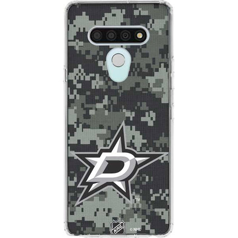 NHL Dallas Stars Camo LG Stylo 6 Clear Case