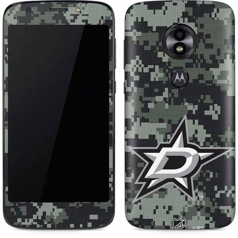 NHL Dallas Stars Camo Moto E5 Play Skin