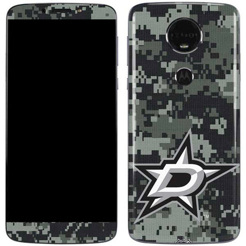 NHL Dallas Stars Camo Moto E5 Plus Skin