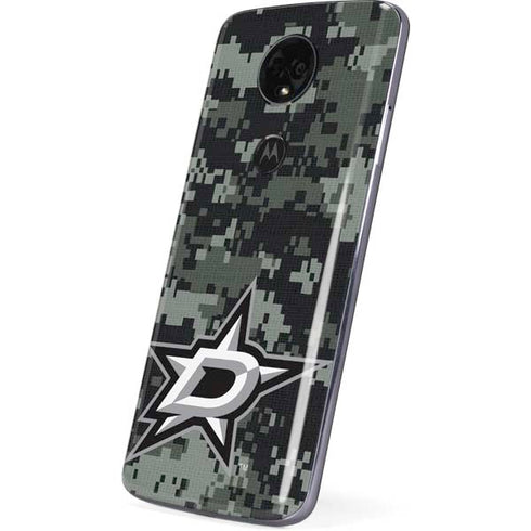 NHL Dallas Stars Camo Moto E5 Plus Skin