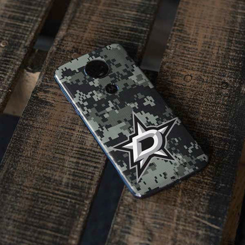 NHL Dallas Stars Camo Moto E5 Plus Skin
