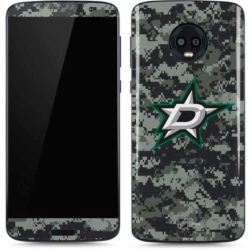 NHL Dallas Stars Camo Moto G6 Skin