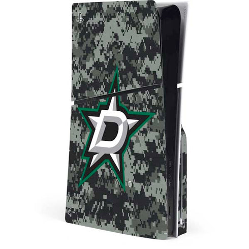 NHL Dallas Stars Camo PS5 Slim Disk Console Skin