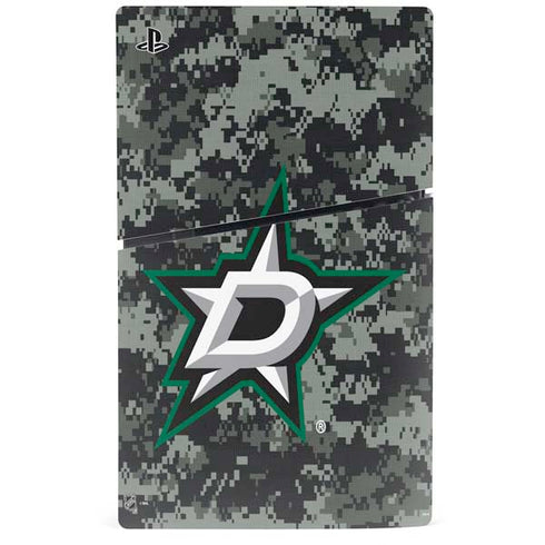 NHL Dallas Stars Camo PS5 Slim Digital Edition Bundle Skin