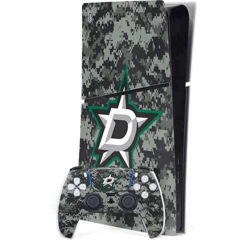 NHL Dallas Stars Camo PS5 Slim Digital Edition Console Skin