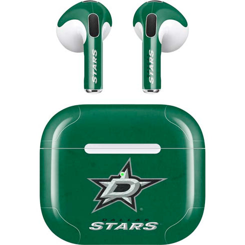 NHL Dallas Stars Distressed Apple AirPods (3rd Gen 2021) Skin