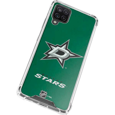 NHL Dallas Stars Distressed Galaxy A12 Clear Case