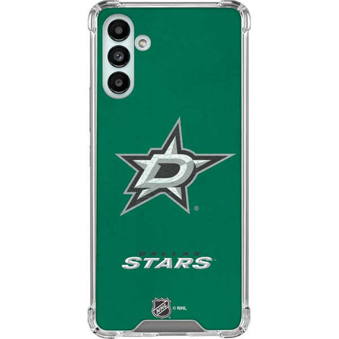 NHL Dallas Stars Distressed Galaxy A13 5G Clear Case