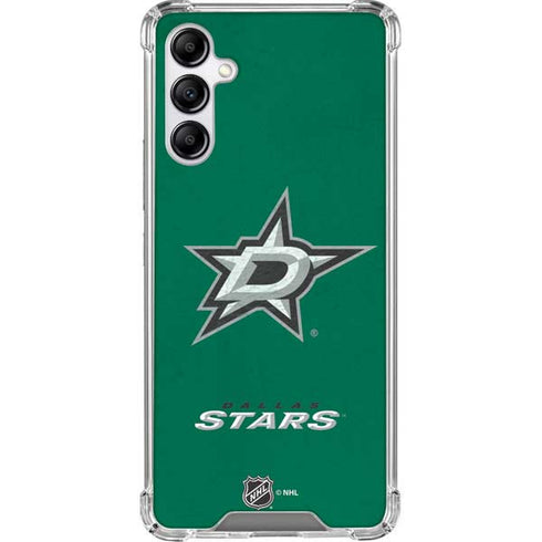 NHL Dallas Stars Distressed Galaxy A14 5G Clear Case