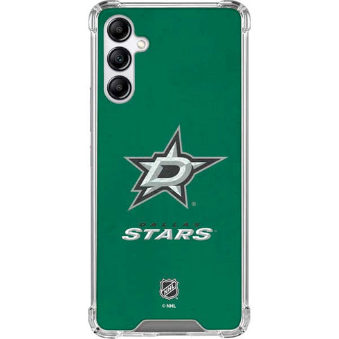 NHL Dallas Stars Distressed Galaxy A15 5G Clear Case
