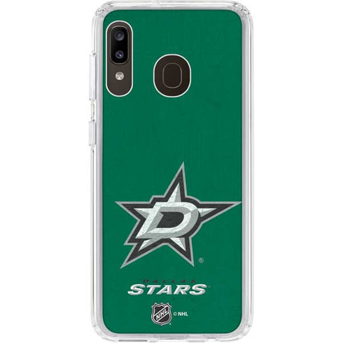 NHL Dallas Stars Distressed Galaxy A20 Clear Case