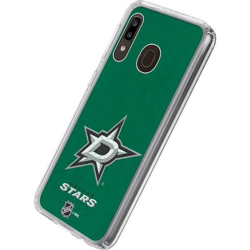 NHL Dallas Stars Distressed Galaxy A20 Clear Case