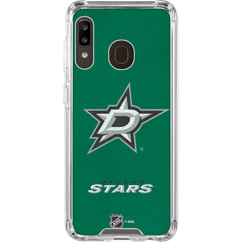 NHL Dallas Stars Distressed Galaxy A30 Clear Case