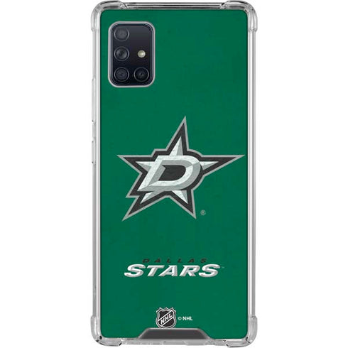 NHL Dallas Stars Distressed Galaxy A51 5G Clear Case