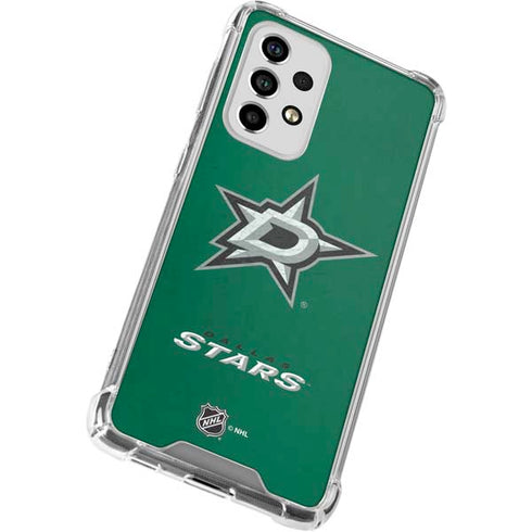 NHL Dallas Stars Distressed Galaxy A53 5G Clear Case