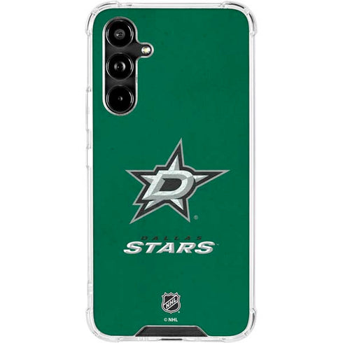 NHL Dallas Stars Distressed Galaxy A54 5G Clear Case