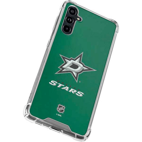 NHL Dallas Stars Distressed Galaxy A54 5G Clear Case