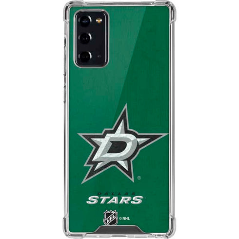 NHL Dallas Stars Distressed Galaxy Note20 5G Clear Case