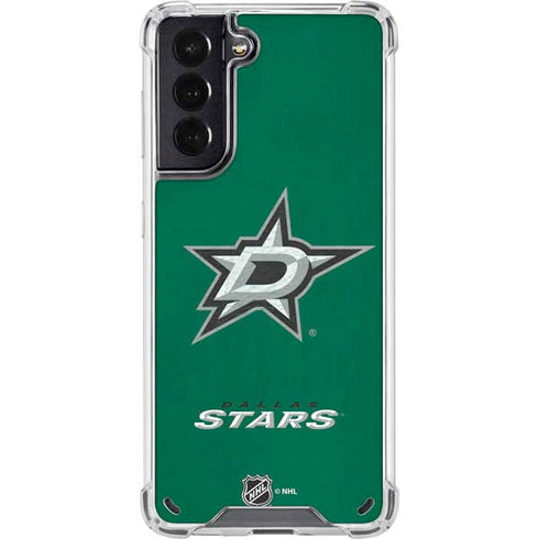 NHL Dallas Stars Distressed Galaxy S21 5G Clear Case