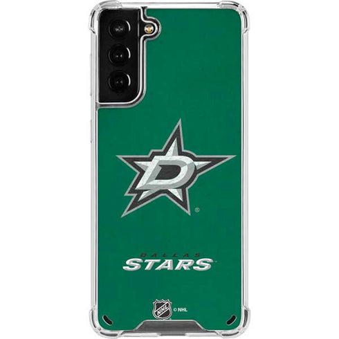 NHL Dallas Stars Distressed Galaxy S21 Plus 5G Clear Case